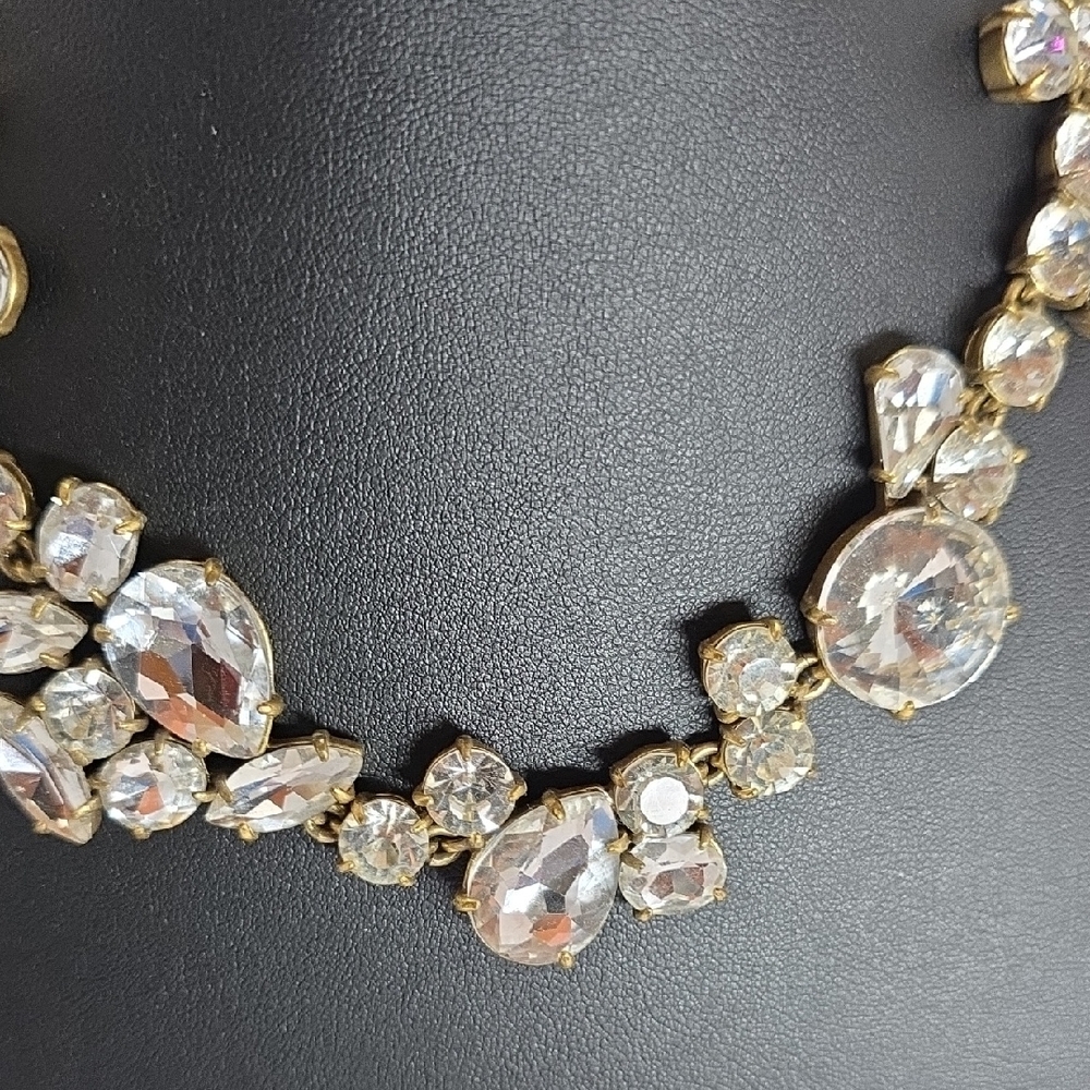 J. Crew Gold Crystal Necklace - Picture 4 of 11